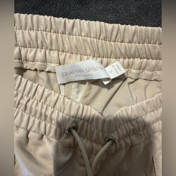 JONATHAN SIMKHAI TAY VEGAN LEATHER JOGGERS - Picture 5 of 5